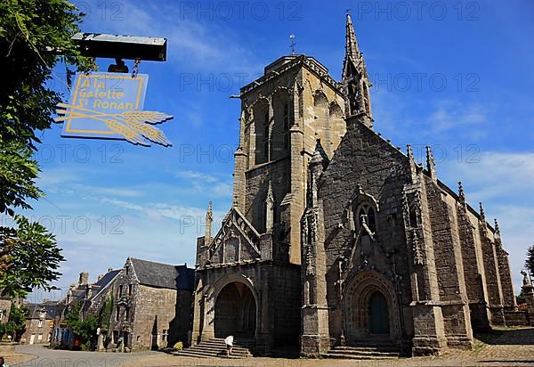 In the medieval village of Locronan