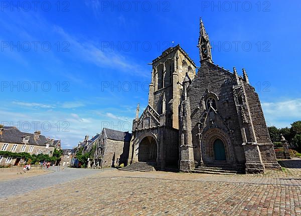 In the medieval village of Locronan