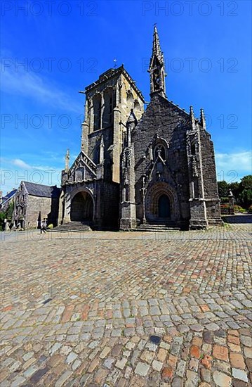 In the medieval village of Locronan