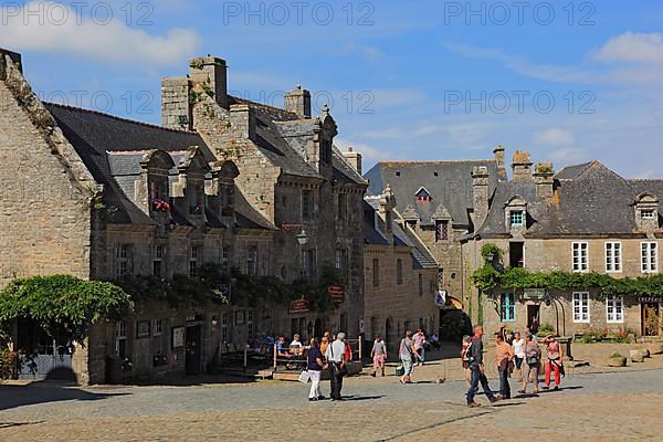 In the medieval village of Locronan