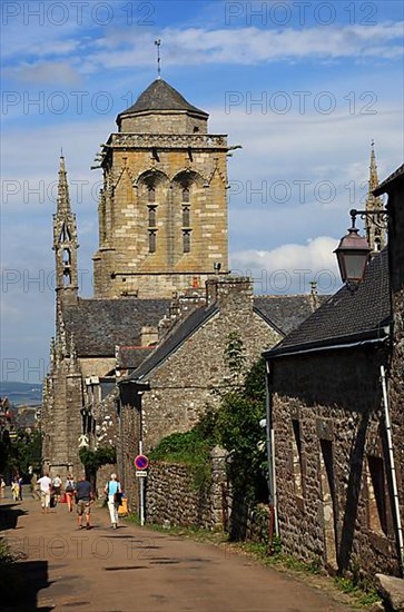 In the medieval village of Locronan