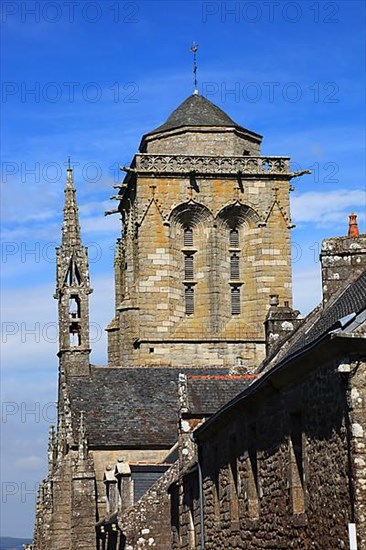 In the medieval village of Locronan