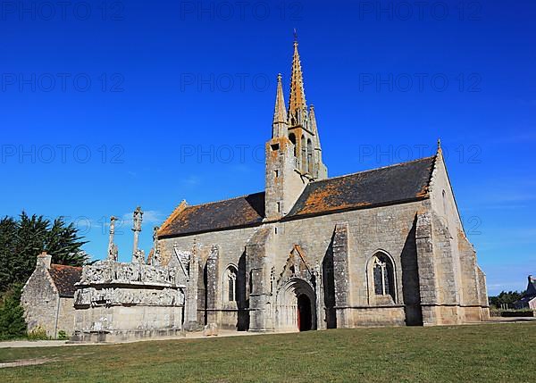 Notre Dame de Tronoen is a small Gothic chapel with the oldest Calvary in Brittany