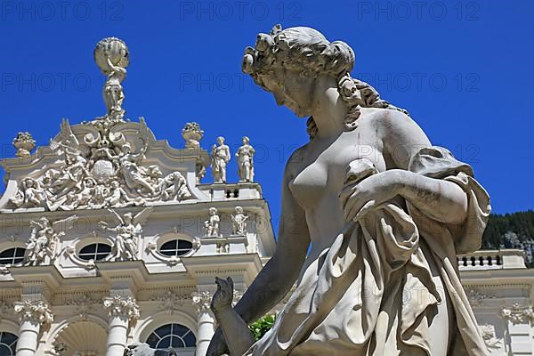 Royal Villa Linderhof Castle in the municipality of Ettal