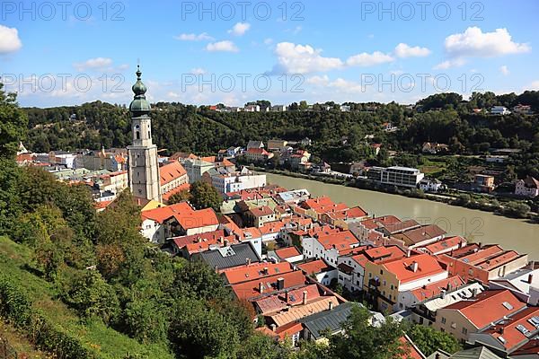 Old town and Salzach river