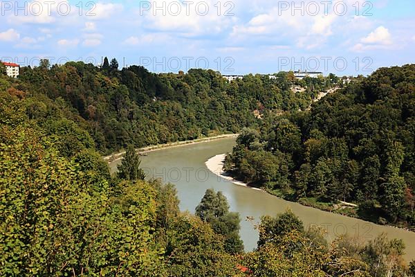 View of the Salzach River from the castle