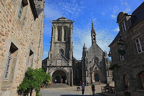 In the medieval village of Locronan