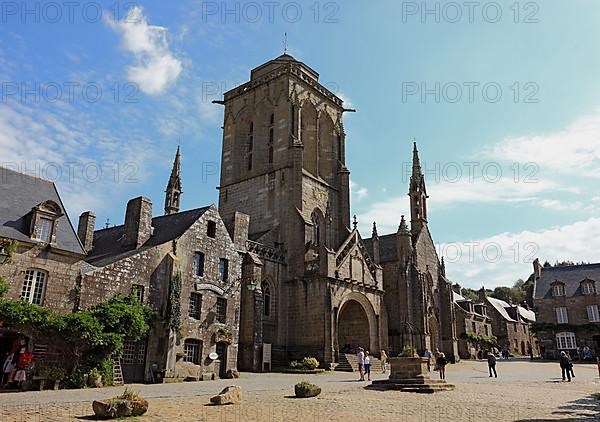 In the medieval village of Locronan