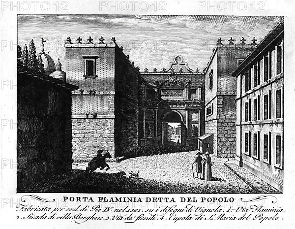 Porta flaminia detta del popolo