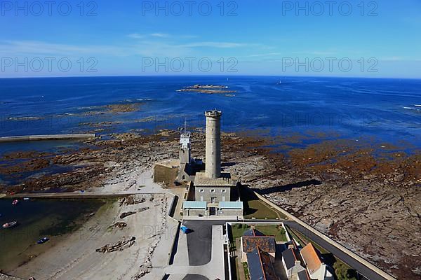 View from the lighthouse Phare Echmuehl to the lighthouse Vieille tour