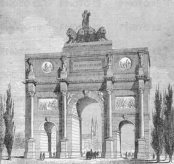 The Siegestor gate in Munich