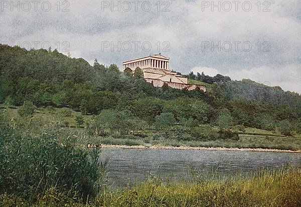 Historic photograph of the Walhalla on the Danube