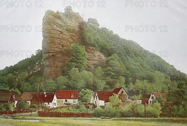 The rock Jungfernsprung near Dahn