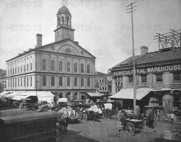 Faneuil Hall in the City of Boston