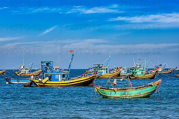 Fishing boats in Mui Ne