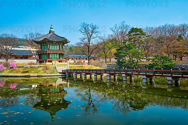 Hyangwonjeong Pavilion in Gyeongbokgung Palace