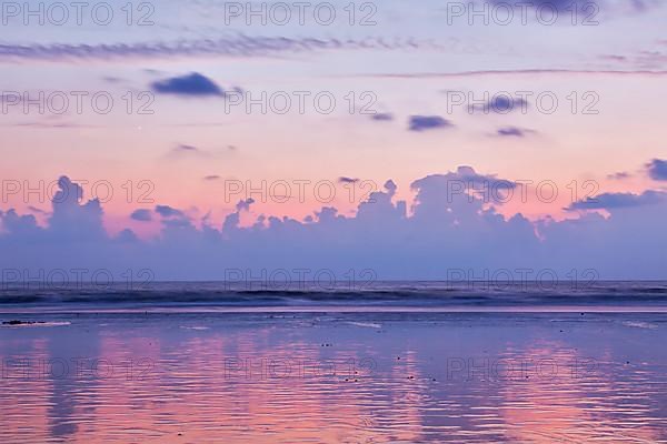 Sunset on Baga beach. Goa India