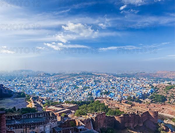 Aerial panorama of Jodhpur