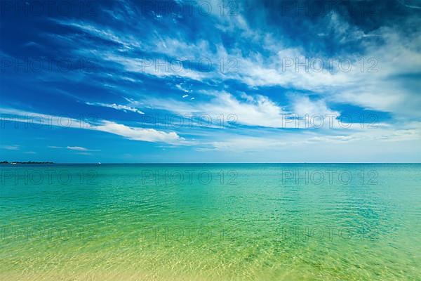 Sihanoukville beach with beautiful sky cloudscape