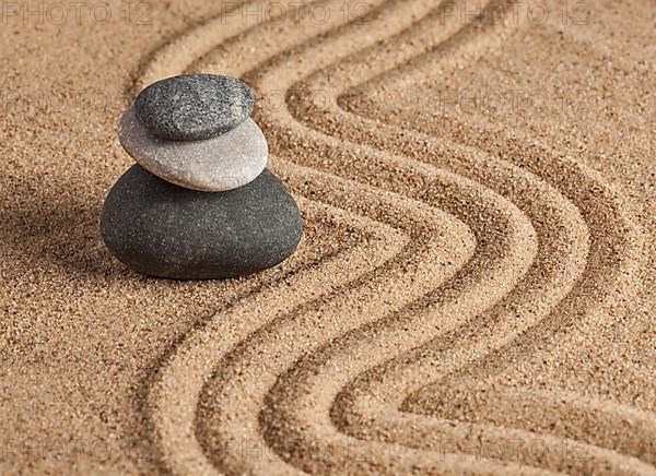 Japanese Zen stone garden