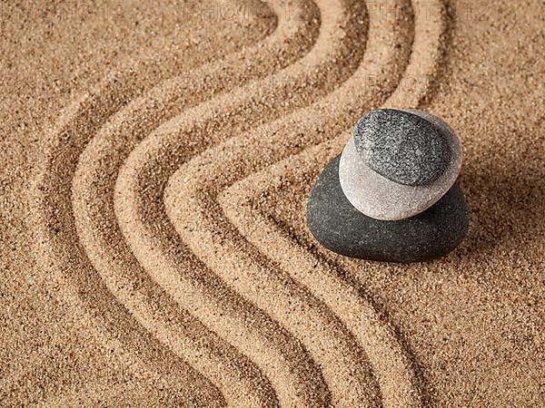 Japanese Zen stone garden