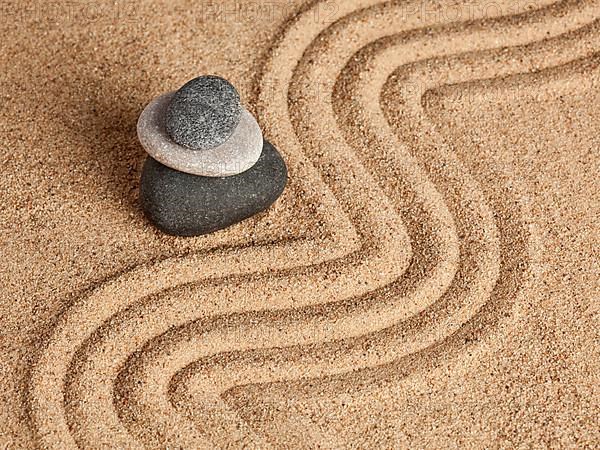 Japanese Zen stone garden