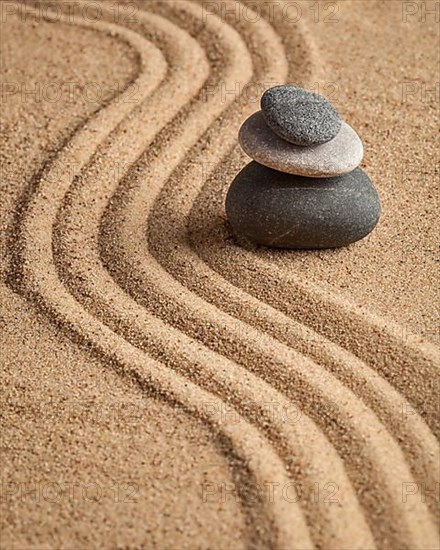 Japanese Zen stone garden