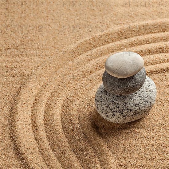 Japanese Zen stone garden