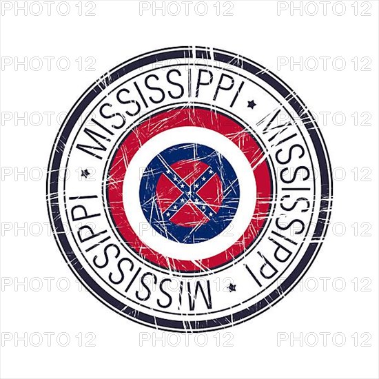 Great state of Mississippi postal rubber stamp