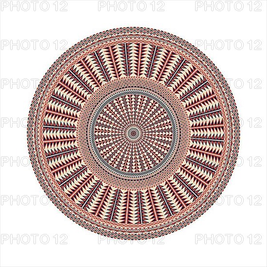 Circular pattern in traditional Palestinian style