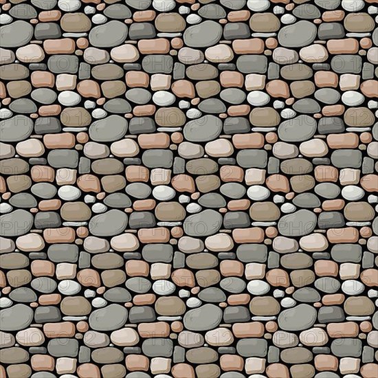 Seamless vector stone wall pattern design