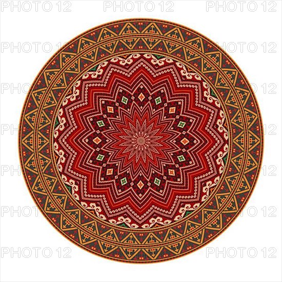 Traditional Georgian round decorative element