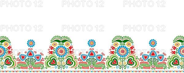 Hungarian vector embroidery pattern for borders