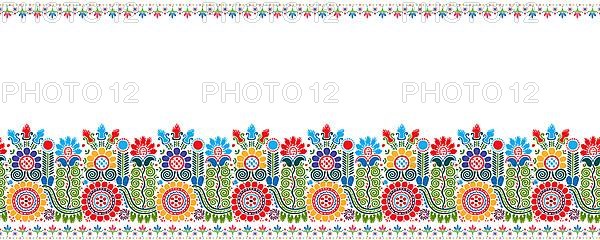 Hungarian vector embroidery pattern for borders