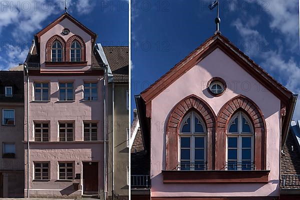 Historic dwelling house with dormer windows