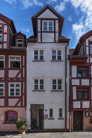 Historic dwelling house with dormer windows