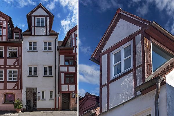 Historic dwelling house with dormer windows