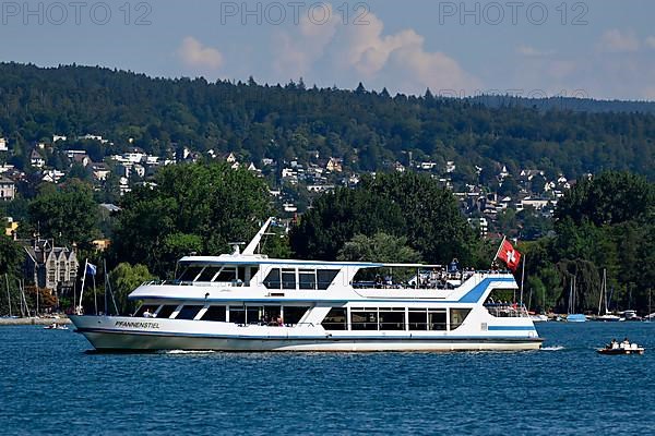 Motorboat Pfannenstiel Lake Zurich