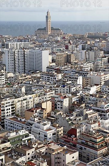 City view with Hassan II Mosque