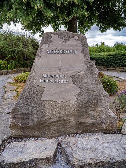 Stone at a centre point of Germany