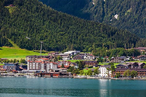 View of the Achensee with Pertisau in the background