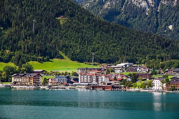 View of the Achensee with Pertisau in the background