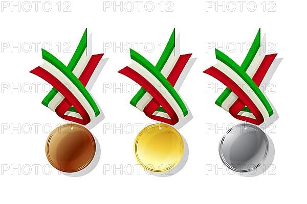 Italian medals in gold