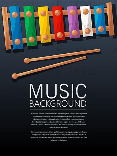 Xylophone music background