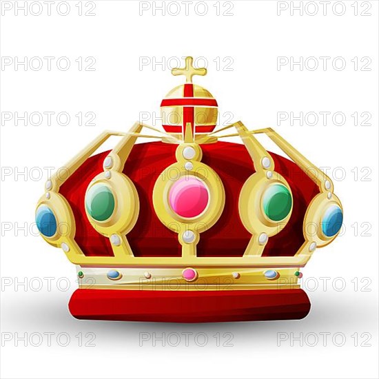 Royal golden crown for a king