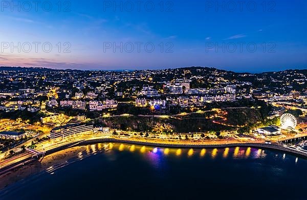 Blue Hour over Torquay Marina from a drone