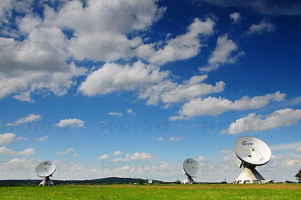 Parabolic antennas of earth station