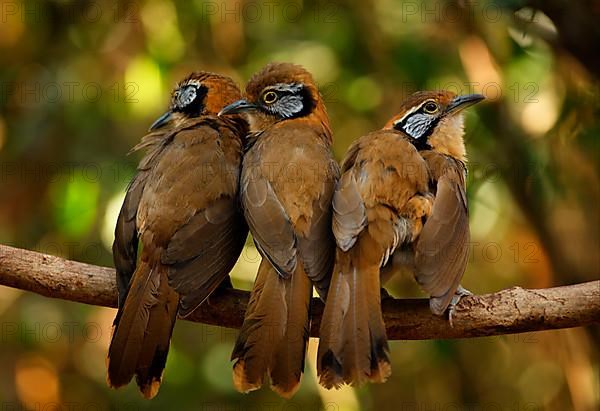 Great Laughing Thrush with necklace