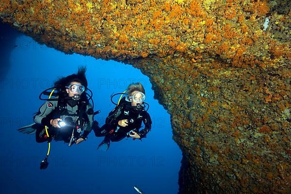 Diver in Nereus Cave