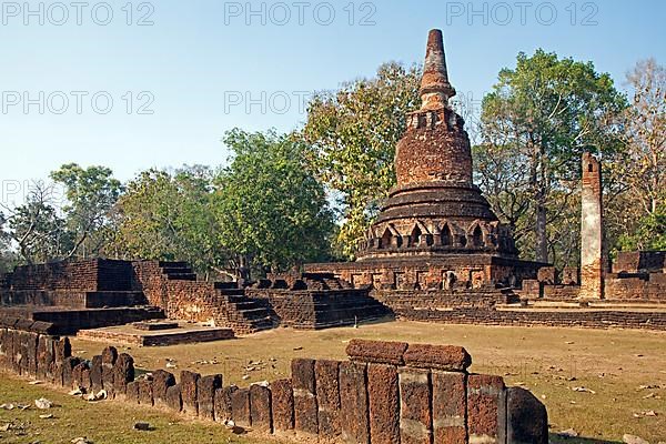 Buddhist Stupa in Kamphaeng Phet Historical Park